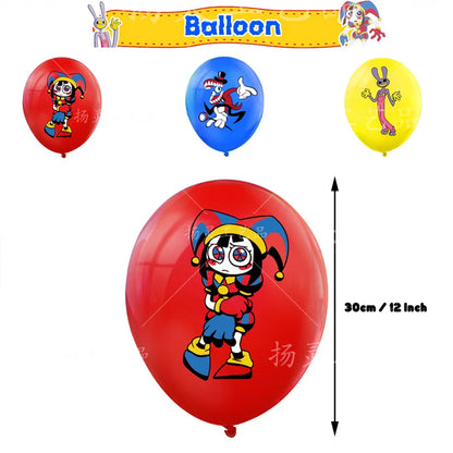 The Amazing Themed Birthday Party Decorations Digitaled Circus Tableware Plates Balloons for Baby Shower Party Favors Kids Gifts