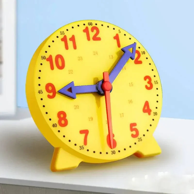 Montessori Time Teaching Clock Student Math Skill Demonstration Clock Model Early Education Learning Resources
