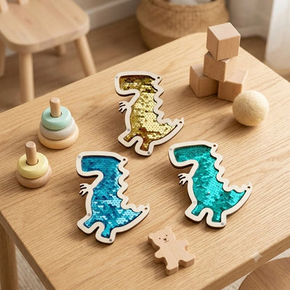 DIY Montessori Busy Board Accessories Set Wooden Sensory Activity Toys Gear Switch LED Light Drum Beads Educational Learning Toy