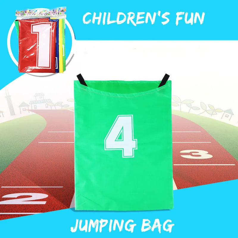 4Pcs Fun Outdoor Sports Props Kangaroo Jumping Bag Sack Race Games Parent-child Interactive Sense Training Kids Preschool Toys
