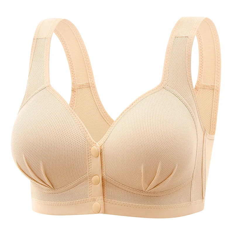 Maternity Bra Wire Free Front Closure Breastfeeding Nursing Bra