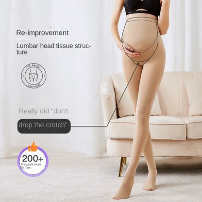 High Waist pregnancy Leggings Skinny Maternity clothes for pregnant women Belly Support Knitted Leggins