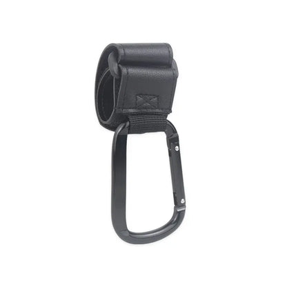 1/2pcs Baby Stroller Hooks Clips PU Leather Rotatable Cart Organizer Pram Hook Pram Rotate 360 Degree Stroller Accessories