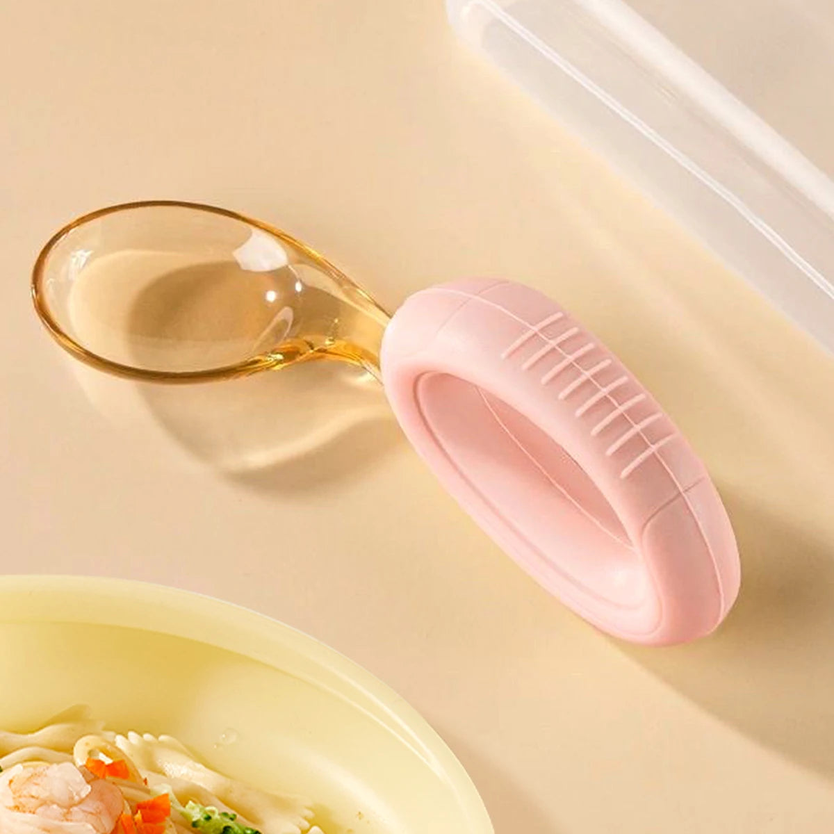 Baby Cutlery Set With Curved Silicone Handle Children's Spoon and Fork Sets Reusable Baby Learning Spoon for Toddlers