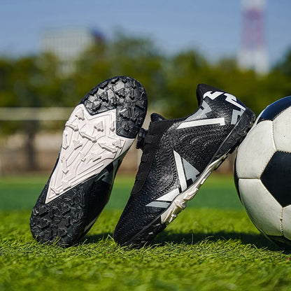 Kids Turf Soccer Cleats, Breathable Non-Slip Professional Outdoor Training Shoes for Boys Girls