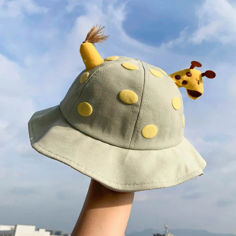 Baby Bucket Hat for Kids Spring Outdoor Boys Girls Sun Hat Summer Cute Frog Toddler Children Fisherman Cap Cotton
