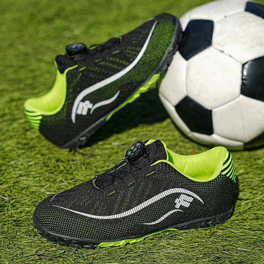 Kids Turf Soccer Cleats, Breathable Non-Slip Professional Outdoor for Boys Girls