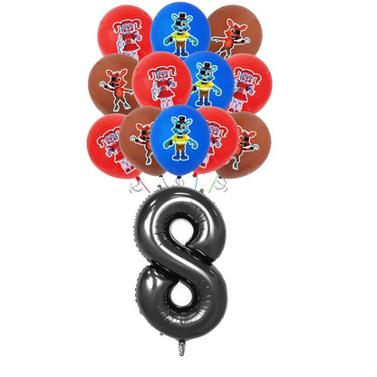 FNAF Five Nights Freddyed Birthday Party Decorations Balloons Plate Banner Tableware Set for Baby Shower Party Favors Kids Gifts