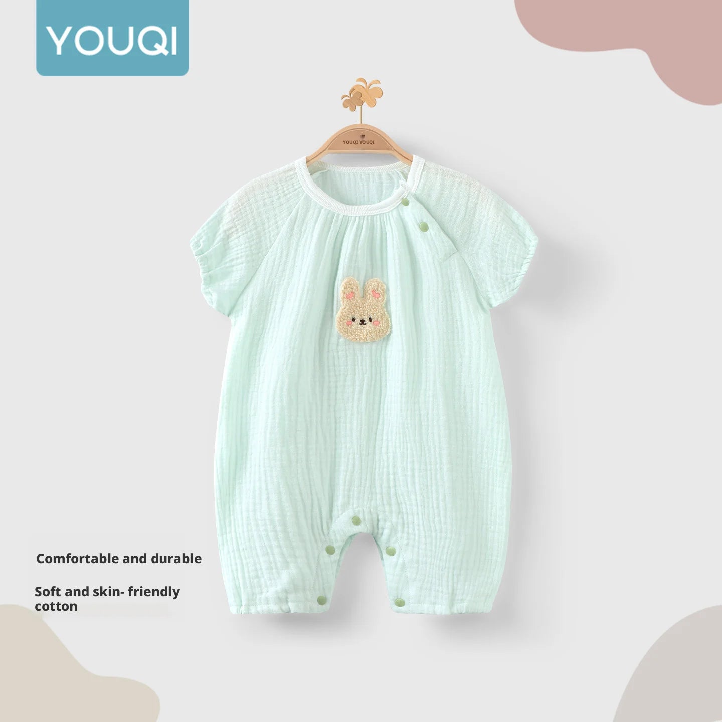 Baby Clothes for 0-2 Years Old, Summer Baby Outfit, Newborn Short-Sleeve Romper, Thin Summer Jumpsuit, Crawling Suit