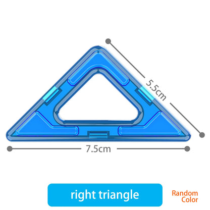 large Magnetic tiles Designer Magnet Building Blocks Accessories Educational Constructor Toys For Children Kids Girls Set Gift