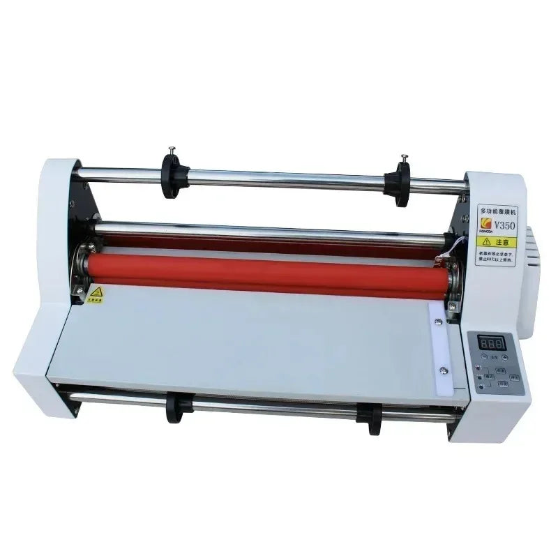 V350 Fully Automatic Hot and Cold Laminating Machine Electronic Temperature Control Dual-use Hot Roller Laminating Machine