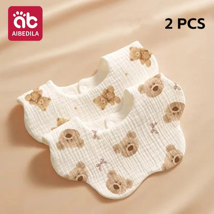 Soft Baby Bibs Bandana Saliva Towels Burp Cloths Newborn Infant Toddler 0-1Y Comfortable Waterproof Feeding Bibs 2/3/4﻿