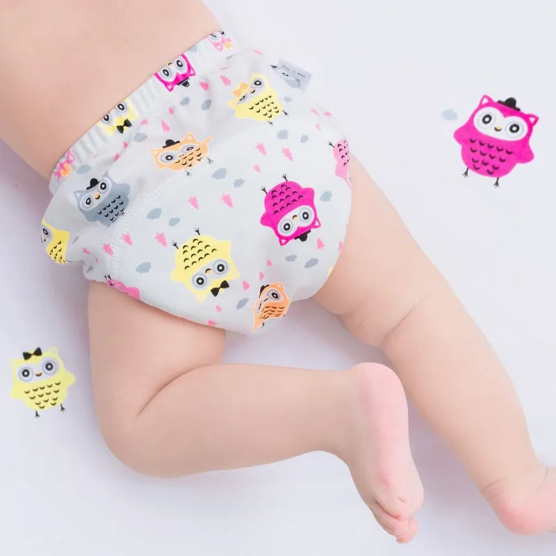 Newborn Training Pants Baby Shorts Solid Color Washable