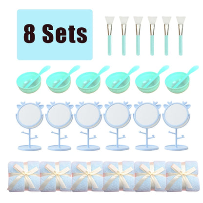 6-15Pcs Spa Party Robes for Girls Supplies Favors Kids Gowns Robe Soft Spa Headband Sleepover Birthday Party