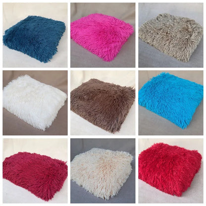 Newborn Photography Plush Blanket Baby Photo Background Rug for Studio Long Pile Fur Mat 0-12M
