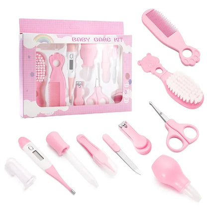 10 Piece Set Baby Brush Nasal Suction Device Set Comb Thermometer Care Set Tool Complete Accessories Material Safety