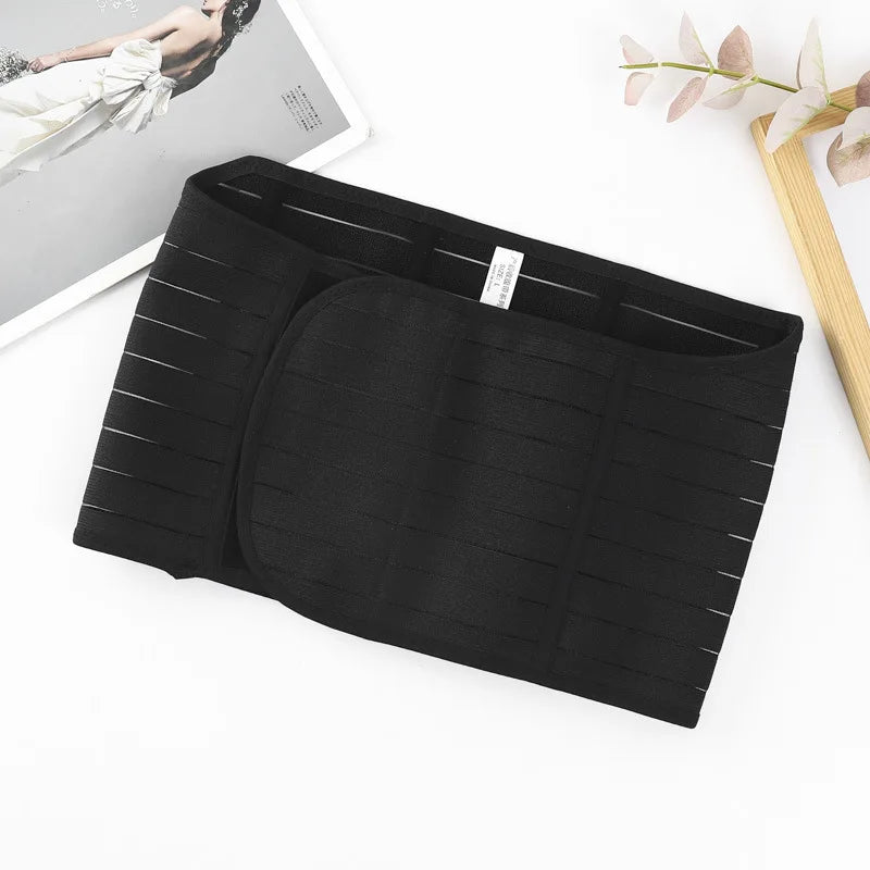 Postpartum Belly Wrap Set 3pcs Adjustable Support Band for C-Section & Natural Birth, Breathable & Comfortable Core Compression