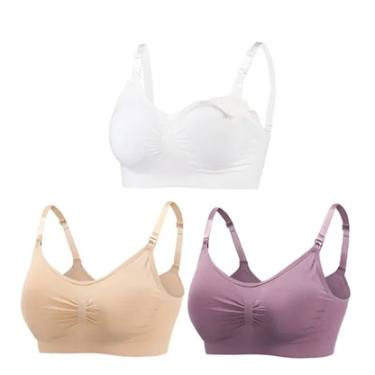 3PC/lot Maternity Nursing Bras Cotton Breastfeeding & Pregnant Moms