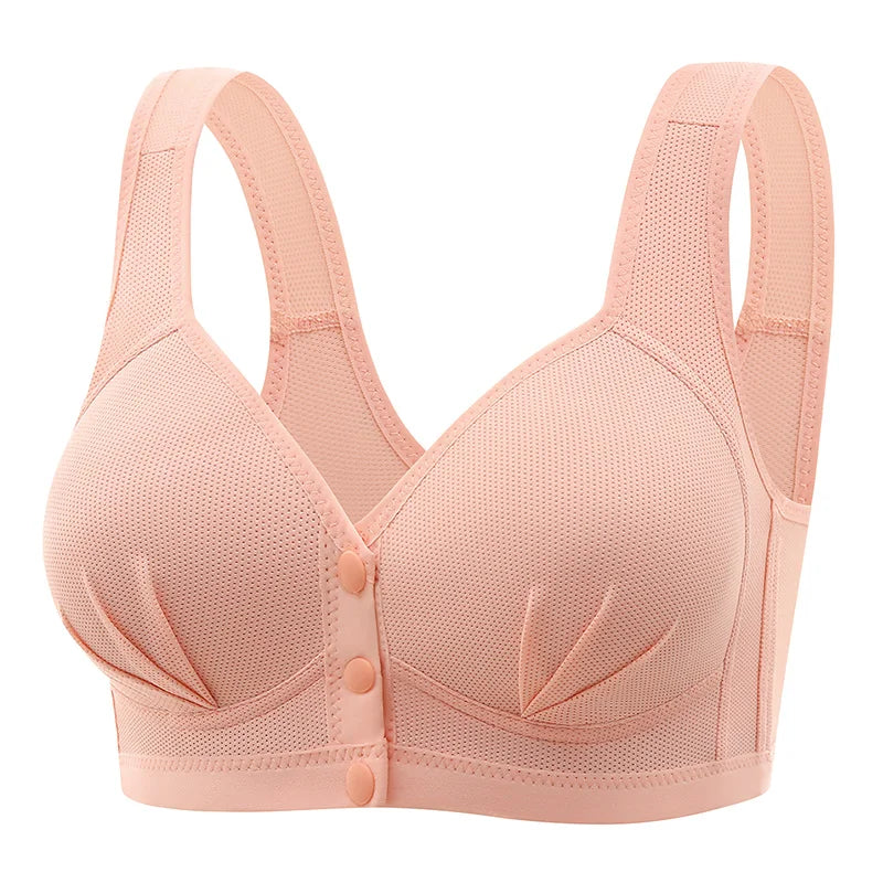 Maternity Bra Wire Free Front Closure Breastfeeding Nursing Bra