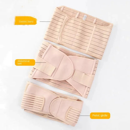 3pcs Breathable Postpartum Belly Belt Corset Shapewear Postpartum Belly