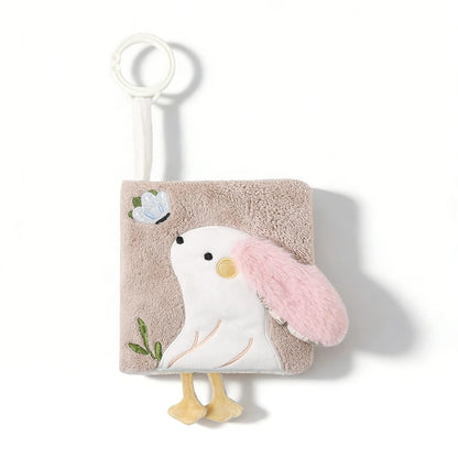 0-12 Baby And Mother Toys Soothing Blanket Early Learning Baby Toy Rabbit Sensory Soothing Blanket Plush Cartoon Rabbit Book