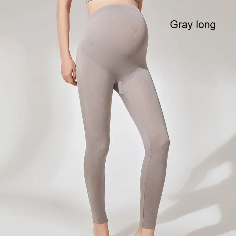 Elastic High Waist Maternity Leggings Skinny for Pregnant Women Belly Support Postpartum Leggins