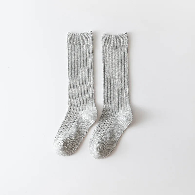 0-12Y Boys and Girls Cotton Socks Knee High