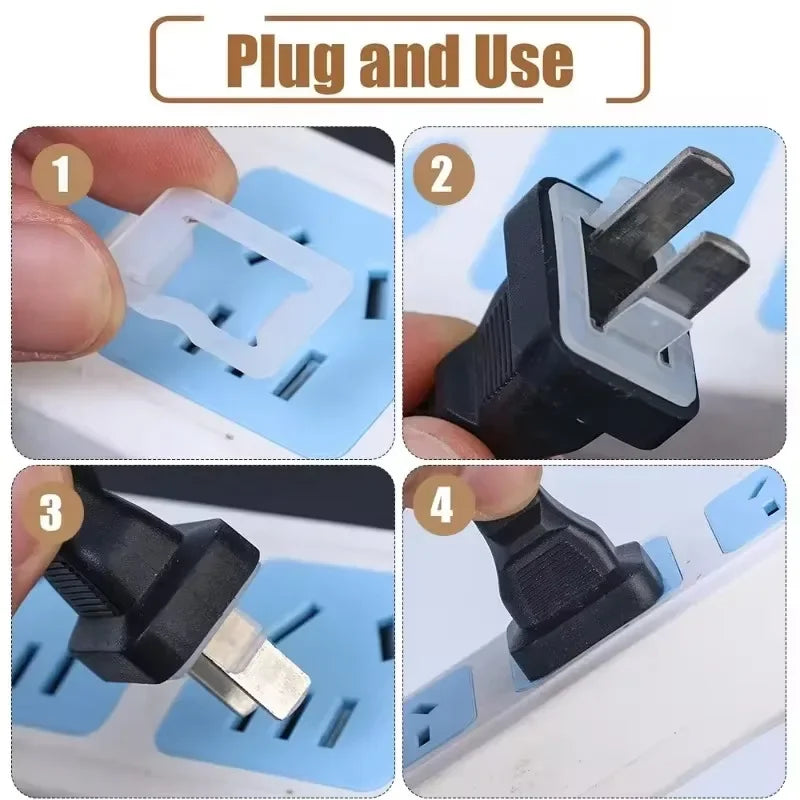 Universal Fastening Electrical Socket Accessory Tighten Socket Conversion Cover American Standard Transparent Safety Plug Outlet