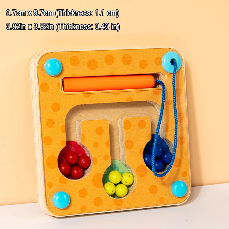 Baby Magnetic Sensory Busy Board Montessori Wooden Toy Simulation Switch Clock Shape Matching Fine Motor Skills Educational Toys