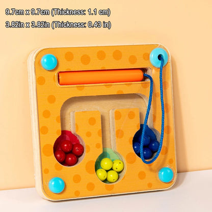 Baby Magnetic Sensory Busy Board Montessori Wooden Toy Simulation Switch Clock Shape Matching Fine Motor Skills Educational Toys