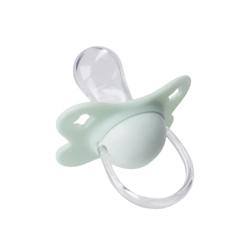 1PC Baby Pacifier Silicone Soother Newborn Round Nipple BPA Free 100% Food Grade With PP Dust Proof Lid
