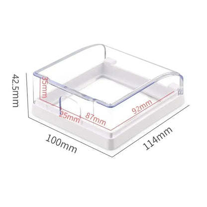 Portable Self-Adhesive Switch Protective Cover Waterproof Kids Safety Electric Plug Cover Power Outlet Socket Protector