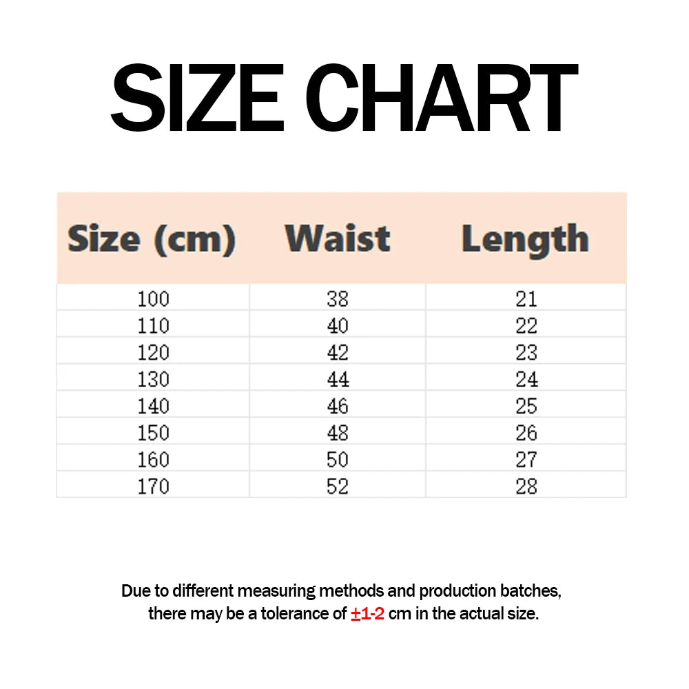 4Pcs Shorts Girls Shorts 2-14Y