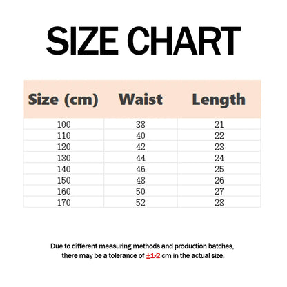 4Pcs Shorts Girls Shorts 2-14Y