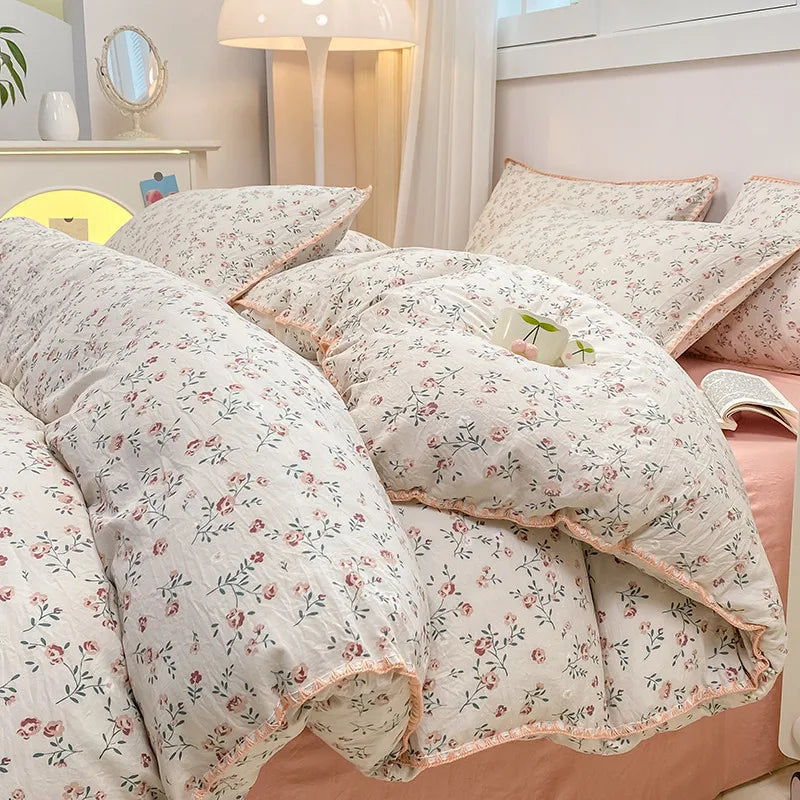 Soft Cotton Crib Bedding Set Kid Baby Nursery Decor 3PCS Baby Cartoon Bear Bedding Set for Newborns