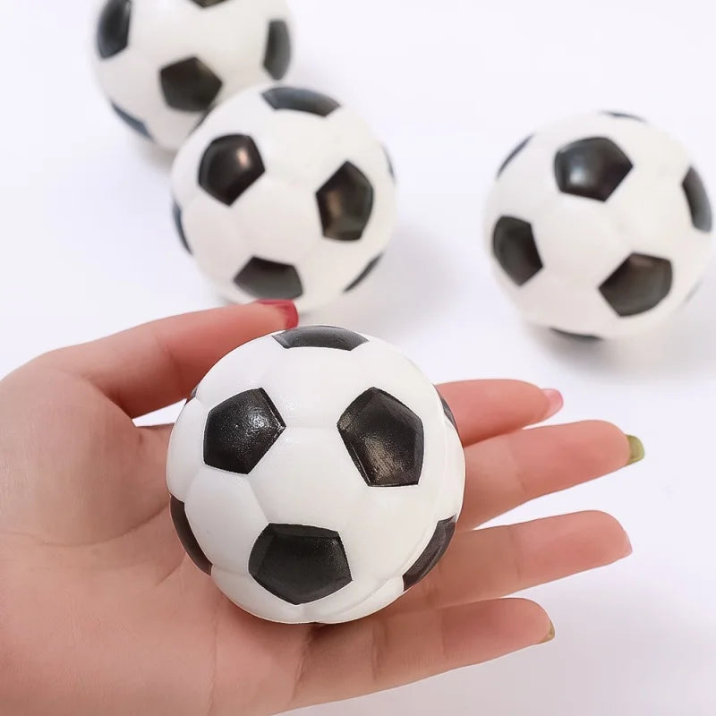 12Pcs Foam Sponge Decompression Vent Stress Balls Toy Soccer Anti Stress Relaxation Sports PU Ball Kids Birthday Party Supplies