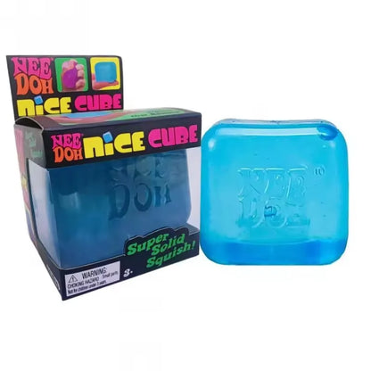 Nee Doh Jellyfish & Cube Squish Toy, Stress Relief Fidget Toy, Sensory for Kids & Adults