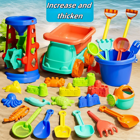 Children's beach toy set for boys and girls to play with sand, snow, water, outdoor gardening, digging soil, digging