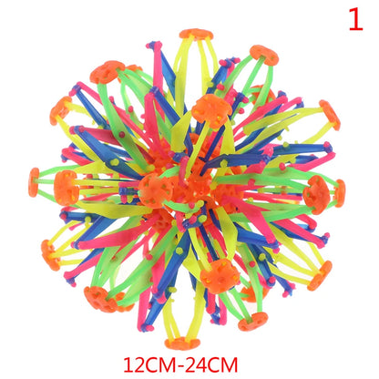 Telescopic Ball Children's Magic Outdoor Flower Ball Throwing Ball Kick-off Stretching Flower Ball Parent-child Interactive Toy