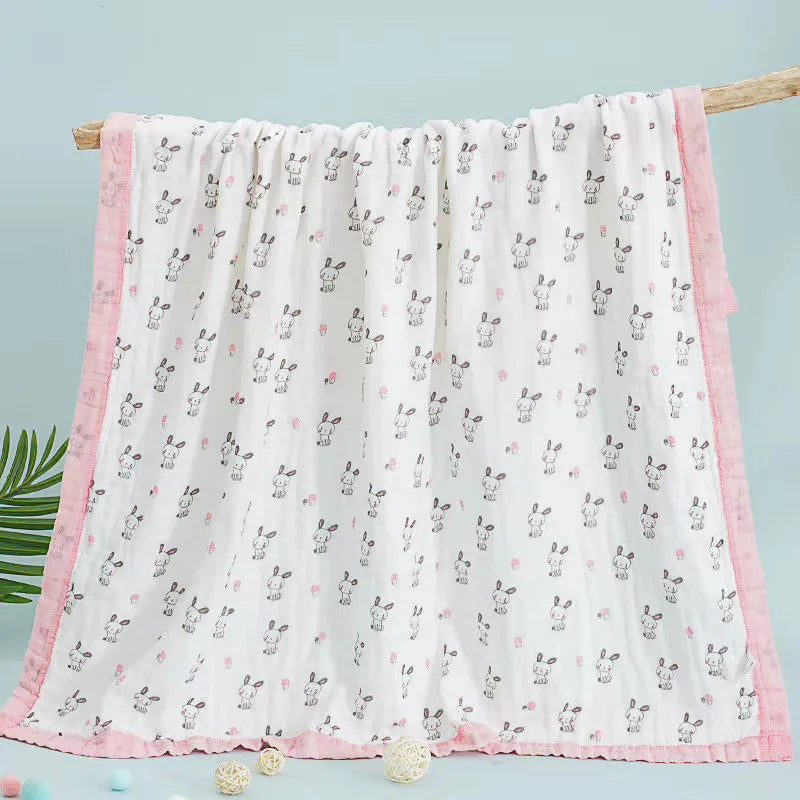 110x110cm 120x150cm 6 Layer Muslin Boy Girl Kids Children Sleep Blanket Swaddle Bath Towel 100% Cotton Newborn Wrap Baby Blanket