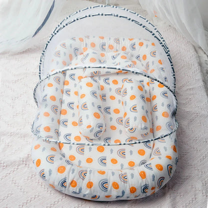 Foldable Babynest Bassinet Infant Sleeping Children's Bed with Mosquito Multi-Function Travel Baby Nest Portable Baby Bed Crib