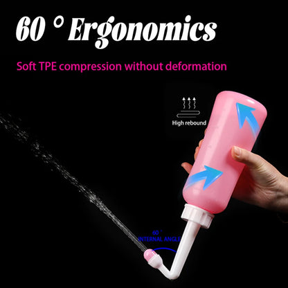 1 Set Handheld Personal Bidet Bottle, Bottle For Gentle Postpartum Care And Cleansing, Feminine Care Perineum Cleansing, 16.91oz