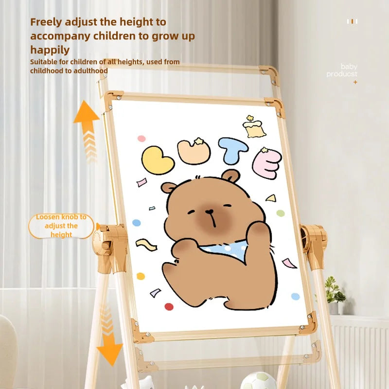 Children's drawing board, baby magnetic double-sided teaching, home small blackboard stand, colored graffiti, erasable writing