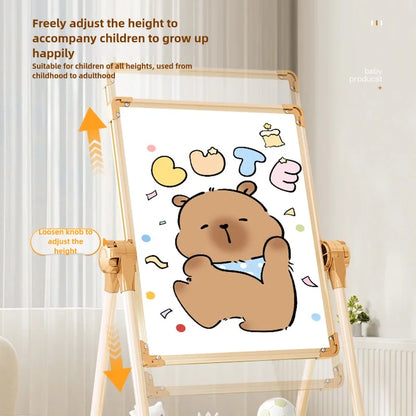 Children's drawing board, baby magnetic double-sided teaching, home small blackboard stand, colored graffiti, erasable writing
