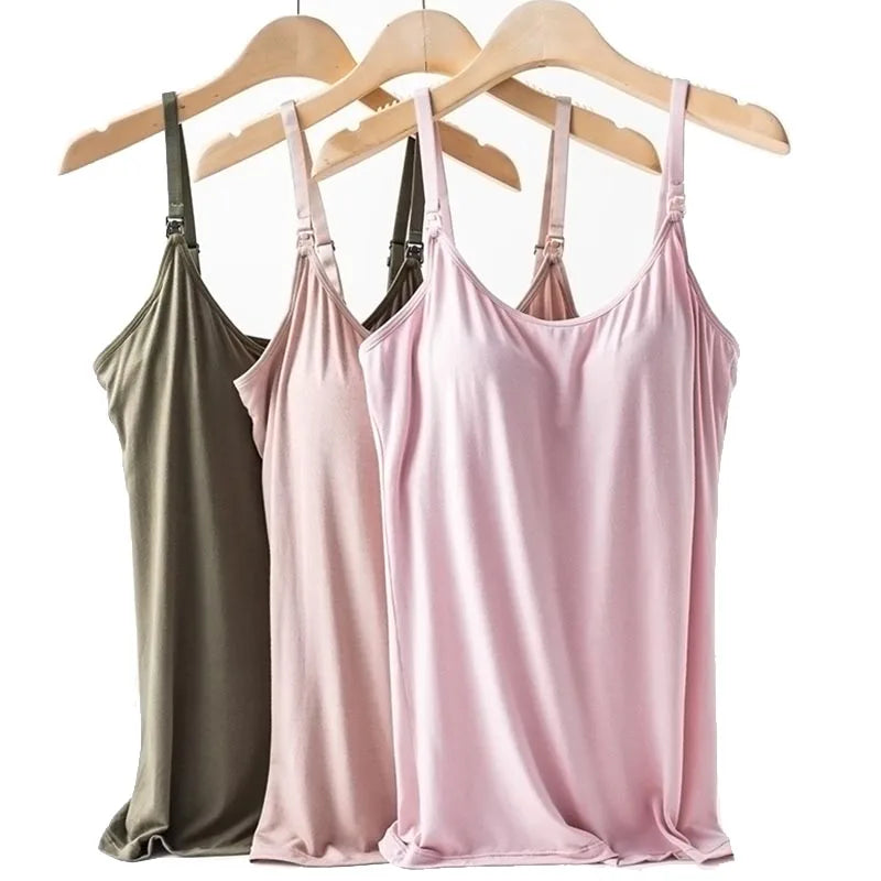Women Maternity Summer Nursing Tank Tops Breastfeeding Maternity Clothing