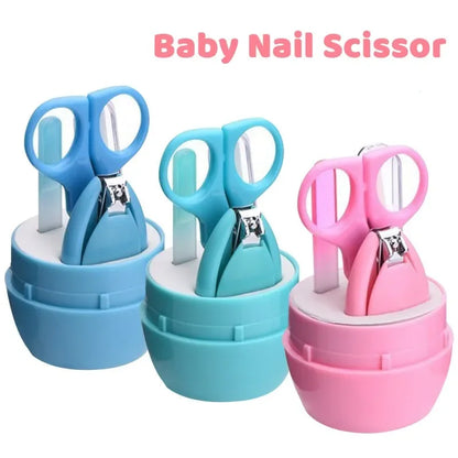 Safe Portable Nail Clipper Trimmer Tweezer with Box Children Manicure Kit Newborn Baby Nail Scissor Baby Nail Care Tool Kid