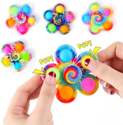 Fidget Spinner Toys Pops Finger Sensory Anxiety Stress Relief Toys ADHD Autism Treasure Box Toys
