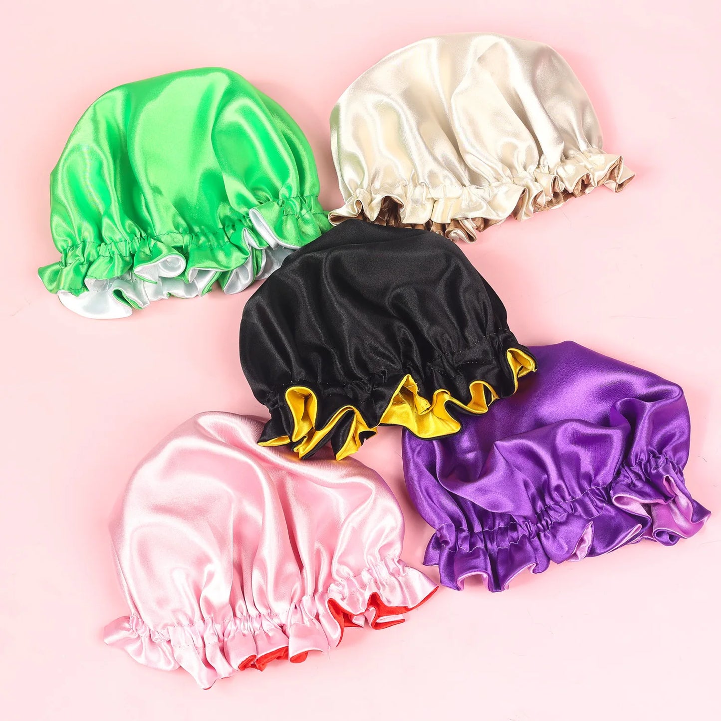 Child Girl Satin Silk Sleeping Cap for Children Baby Hair Bonnet for Sleeping Baby Silk Bonnet Double Layer Octopus Hair Cap