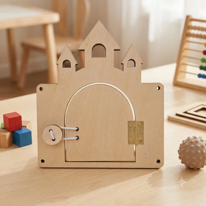 DIY Montessori Busy Board Accessories Set Wooden Sensory Activity Toys Gear Switch LED Light Drum Beads Educational Learning Toy