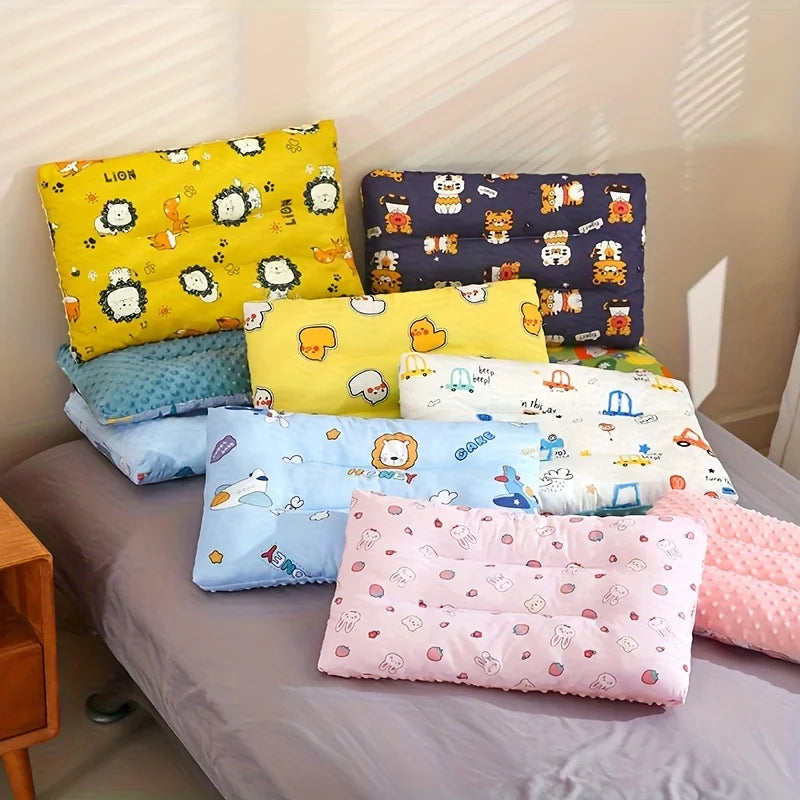Children’s Plush Comfort Pillow, Double-Sided Ergonomic Design for Year-Round Comfort and Sleep Support